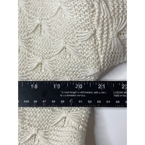 Forever 21 Plus Cream Knit Cardigan Puff Sleeve Button Front Sweater 0X - Picture 8 of 8